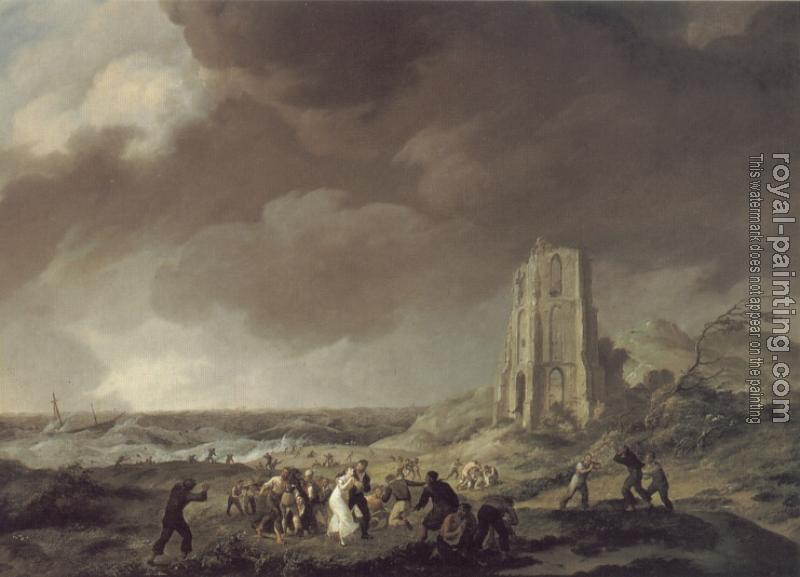 Johannes Hermanus Koekkoek : The Shipwreck
